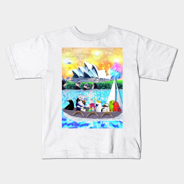 Sydney Opera House, Sydney Australia. Kids T-Shirt by KC Morcom aka KCM Gems n Bling aka KCM Inspirations